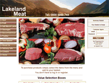 Tablet Screenshot of lakelandmeat.com